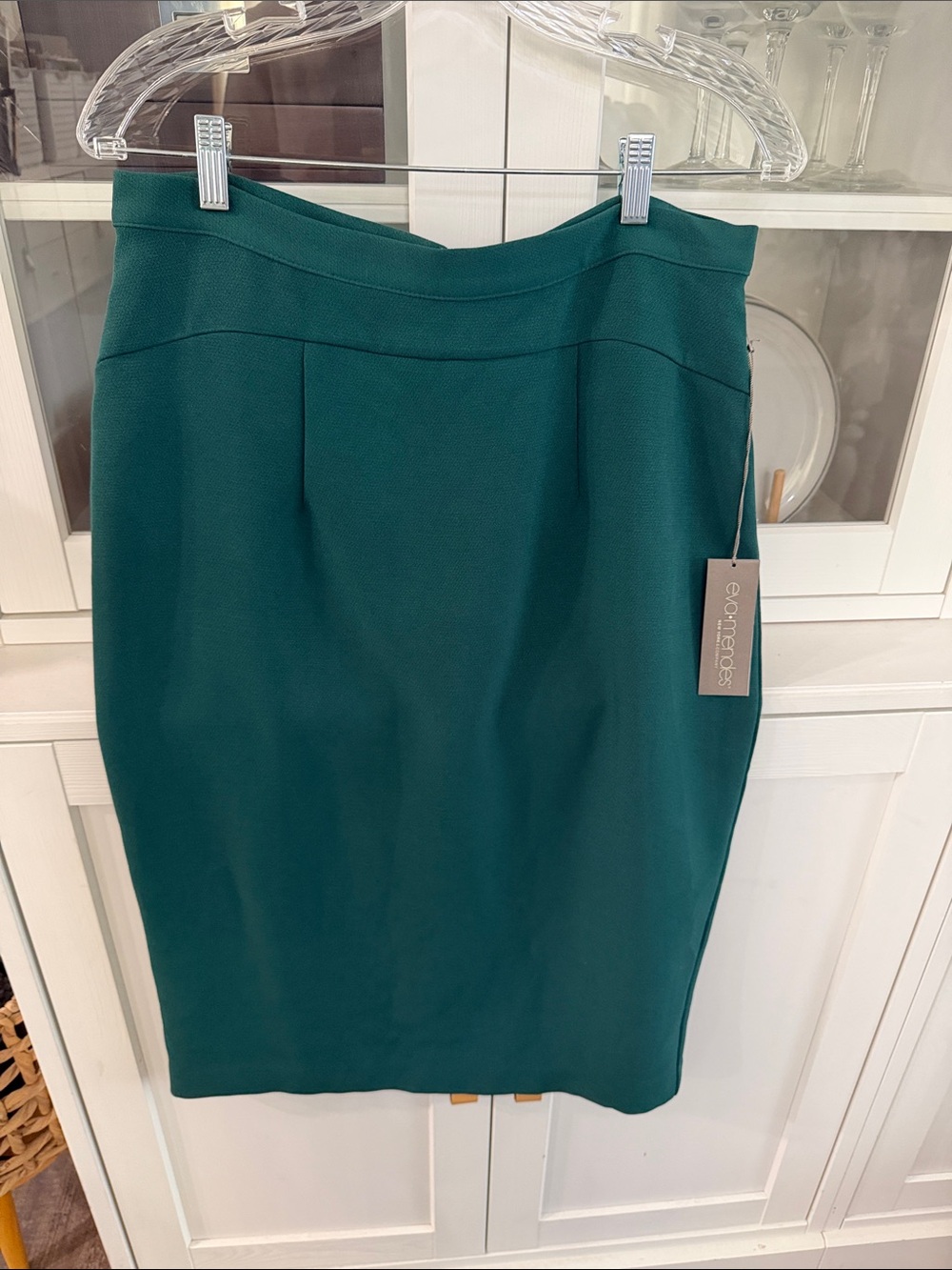 Eva Mendez NY&co Teal Pencil Skirt